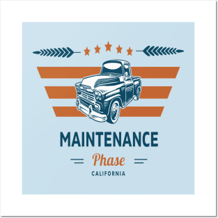 maintenance phase vintage car California Posters and Art